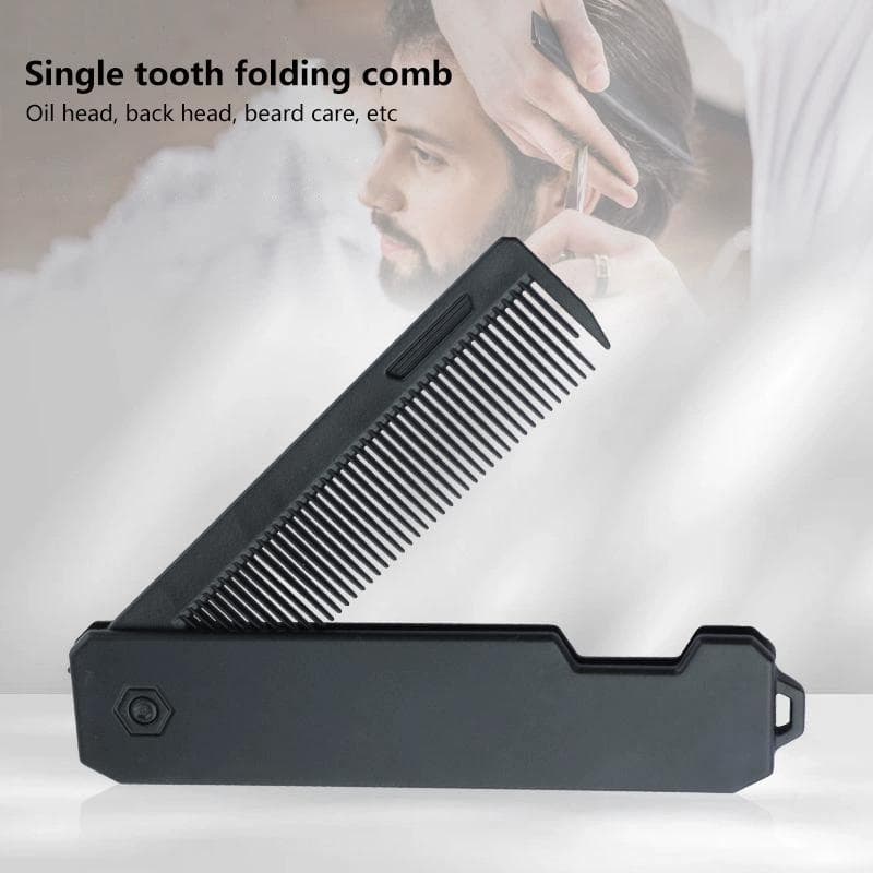Pentes De Poeta Dobráveis De Plástico Portátil Barbeiro Homens Cabeça De Óleo Barba Estilo De Cabelo