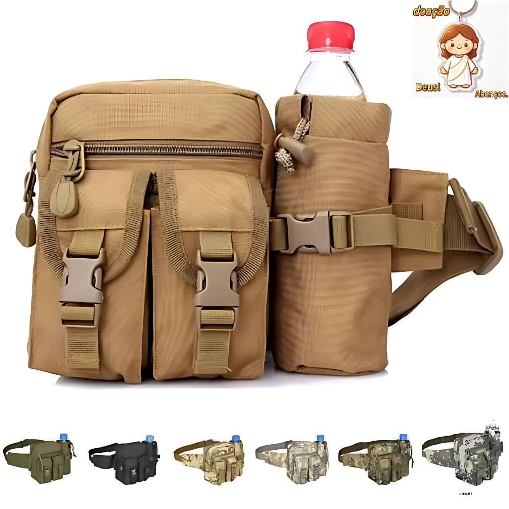 Bolsa Pochete Militar Tática Resistente Casual À Prova De Água