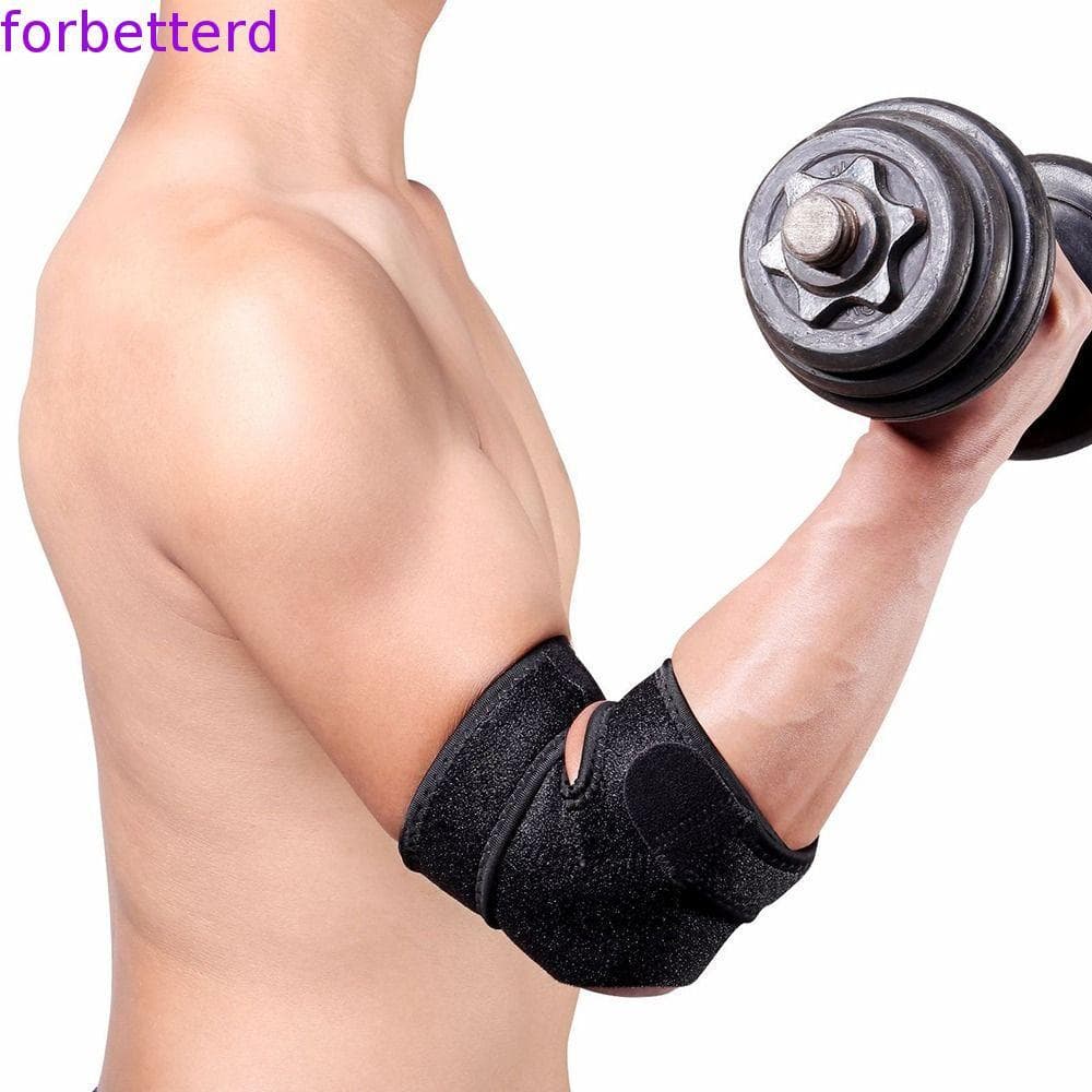 FORBETTERD Cotoveleira Respirável Tênis Cotovelo Suporte Primavera Cinta Proteção Braço Almofada Elástica Ginásio Banda