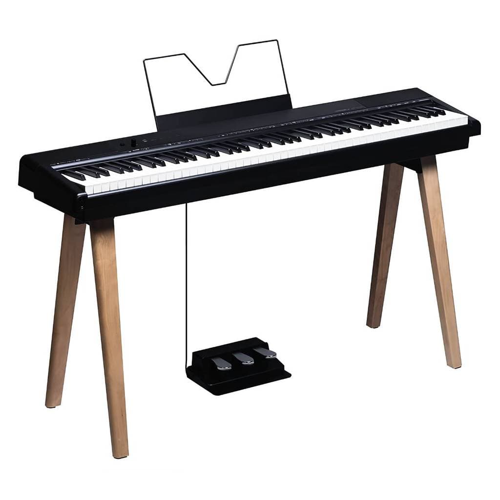 Kit Piano Medeli SP-C120 Stage Digital 88 Teclas - Black + Estante Medeli ST460 Pedal Triplo