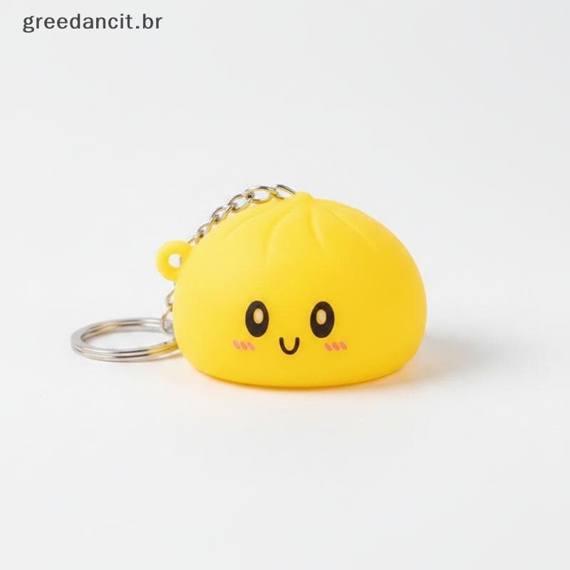 Chaveiro Portátil De Bolinho De LED , Brinquedo , Bolas De Estresse , Inquietação Para A Calma Diária