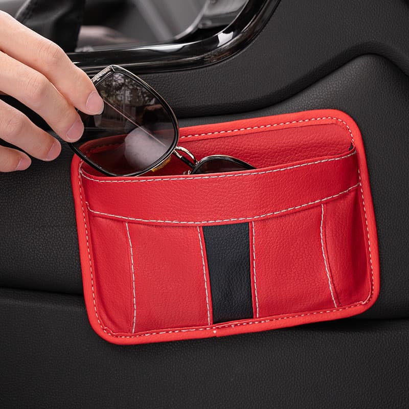 Organizador adesivo multifuncional para armazenamento no carro, organizador para painel de controle do carro para telefo