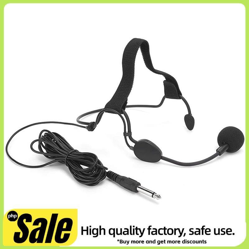 6.35MM Plug Dinâmico Bandana Microfone Gancho De Orelha Adequado Para WH20TQG Instrumento Musical Guitarra