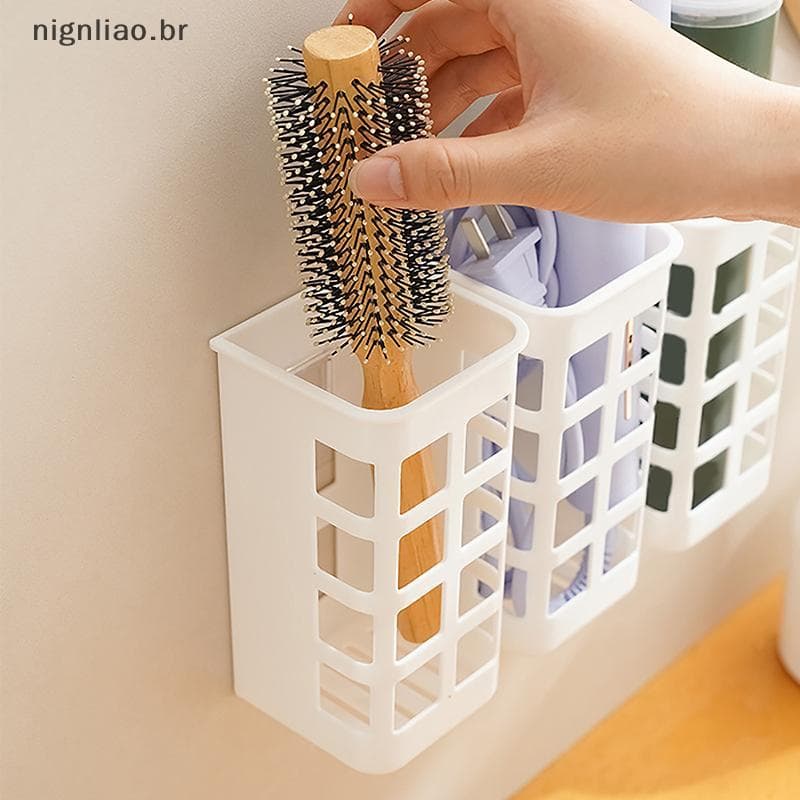 nignliao Organizador De Ferramentas De Cabelo , Suporte De Parede Para Escovas , Uso Sem Perfuração , Multifuncional Ra