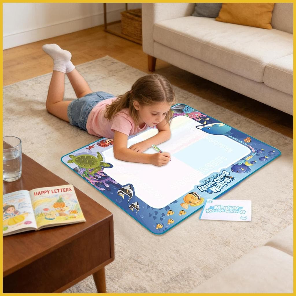 Tapete De Água Desenho Reutilizável Aprendizagem Almofada Cor Para Menina Crianças Criança Aniversário Natal alpirrt3br