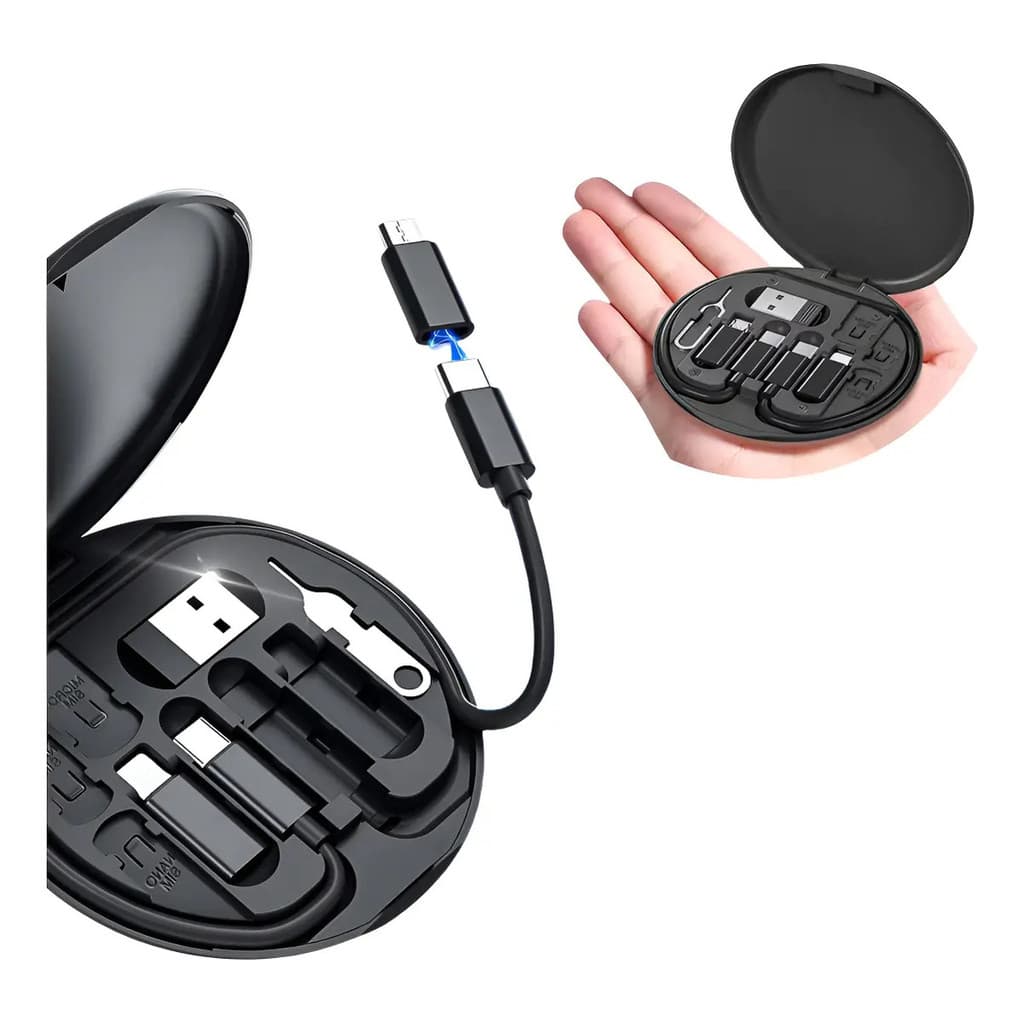 Adaptador Múltiplo 6 Em 1 Com Conexões Tipo-c E Usb