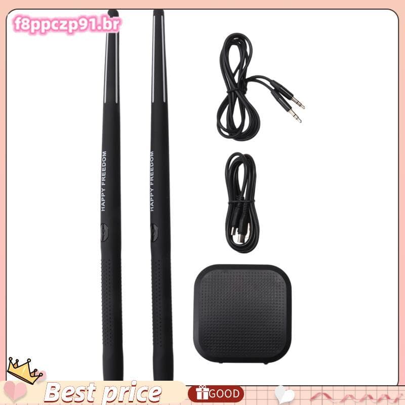 Conjunto De Bateria De Ar Eletrônica Portátil-Baquetas E Pedais Virtuais , Ideal Para Iniciantes , Crianças Adultos