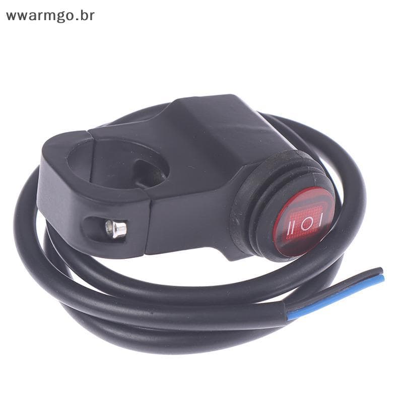 WWARM 22mm Liga De Alumínio Motocicleta Guiador Farol V Interruptor De Nevoeiro Três Posições