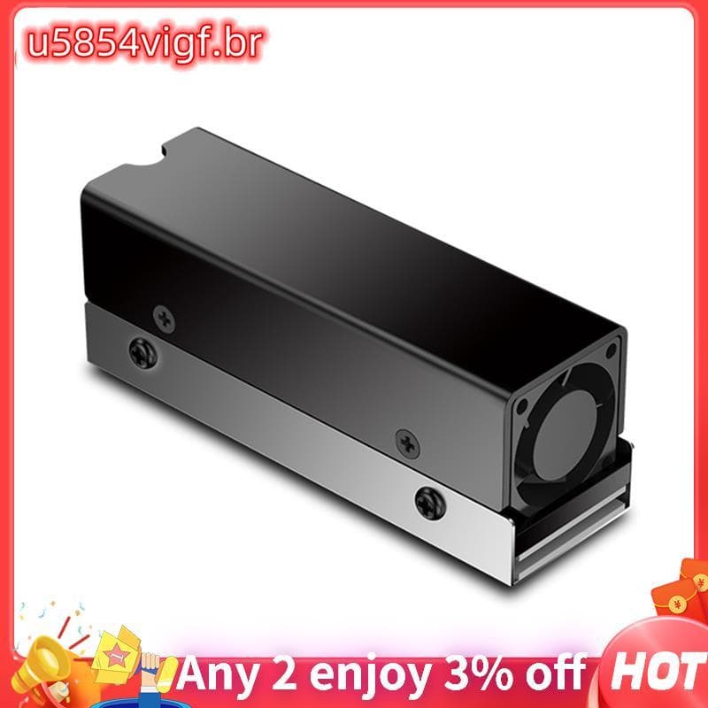 M . 2 SSD NVMe Dissipador De Calor M2 2280 Disco De Estado Sólido Radiador De Circulação De Ar Com Ventilador De Alumíni