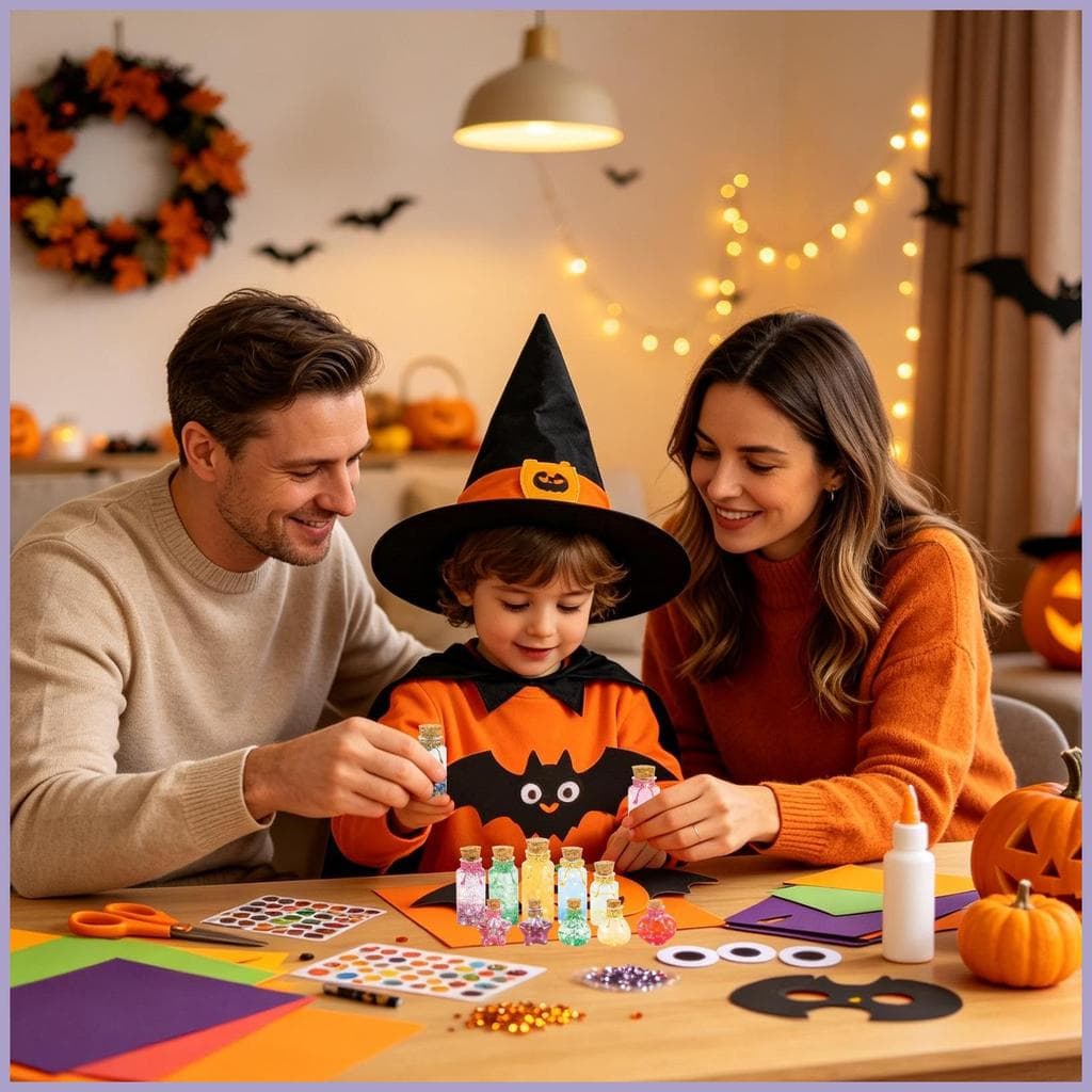 Crianças Poção Fazendo Kit Artesanato Halloween Diy Festa Brilho Garrafa Material Conjunto Para Aniversário onwasvn