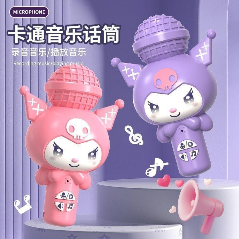 Sanrio Mini microfone gravação brinquedo microfone amplificador de gravação pequeno alto-falante brinquedo infantil 8.1
