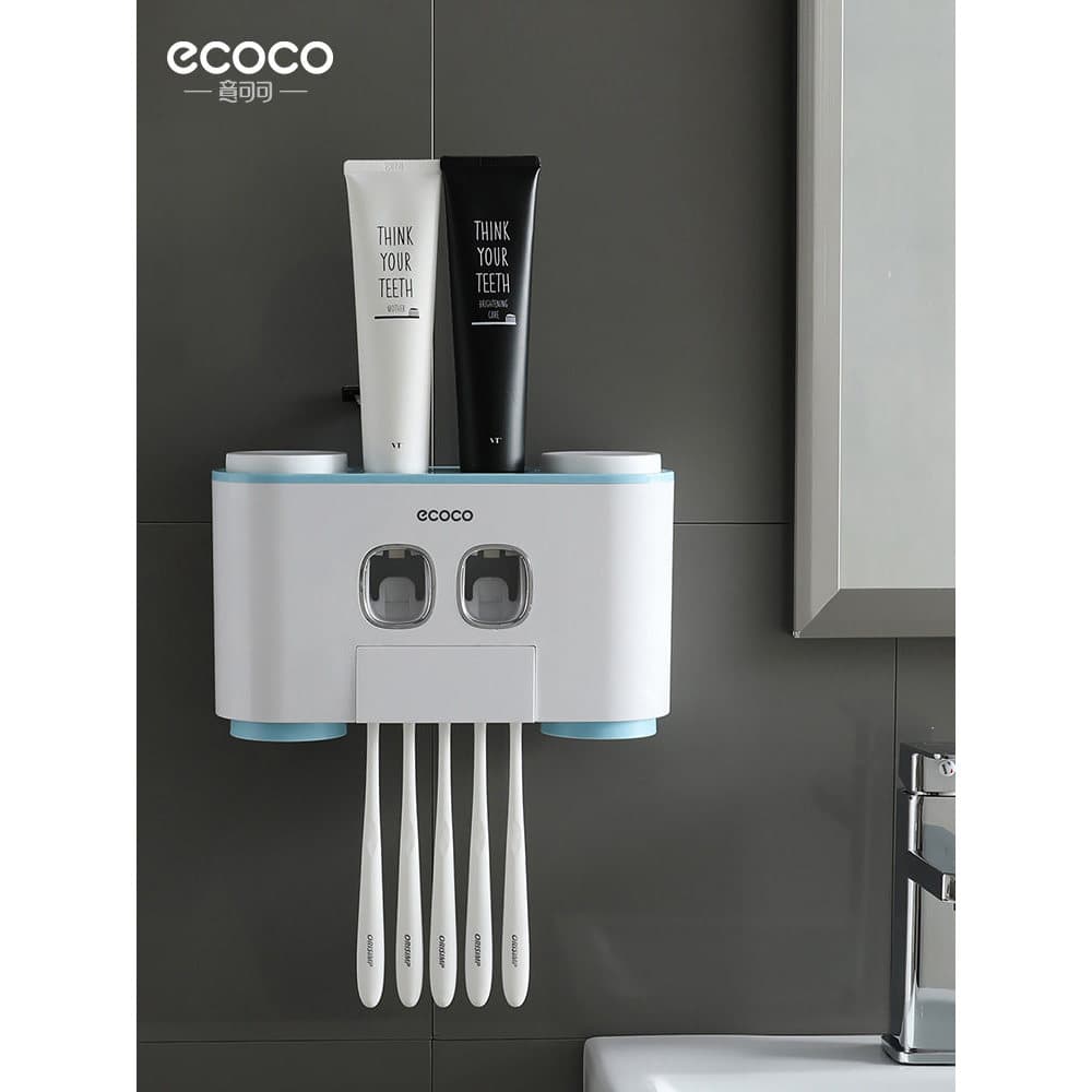 Rack magnético para escova de dentes, sem perfuração, copo para escovação de enxaguatório bucal, montado na parede para