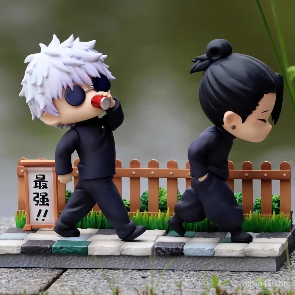 Novo produto: Modelos 2D com tema de anime, figuras Nendoroid Q-version de Gojo Satoru e Geto Suguru, decorações para me