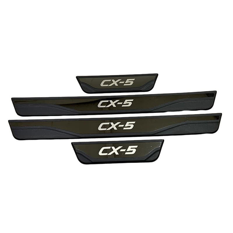Aço Inoxidável Guarnição de Soleira Proteção de Porta de Carro para Mazda CX-5 CX5, Conjunto de 4 peças