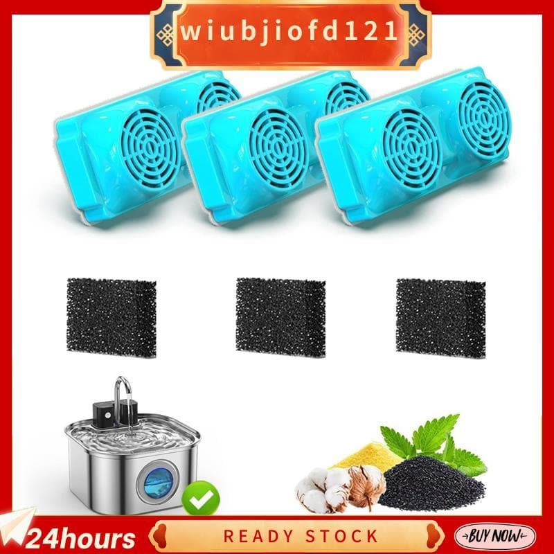 Filtro De Substituição De Fonte De Água Para Gatos Animais De Estimação Sem Fio De 108 Onças/3.2L Gato De Aço Inoxidável
