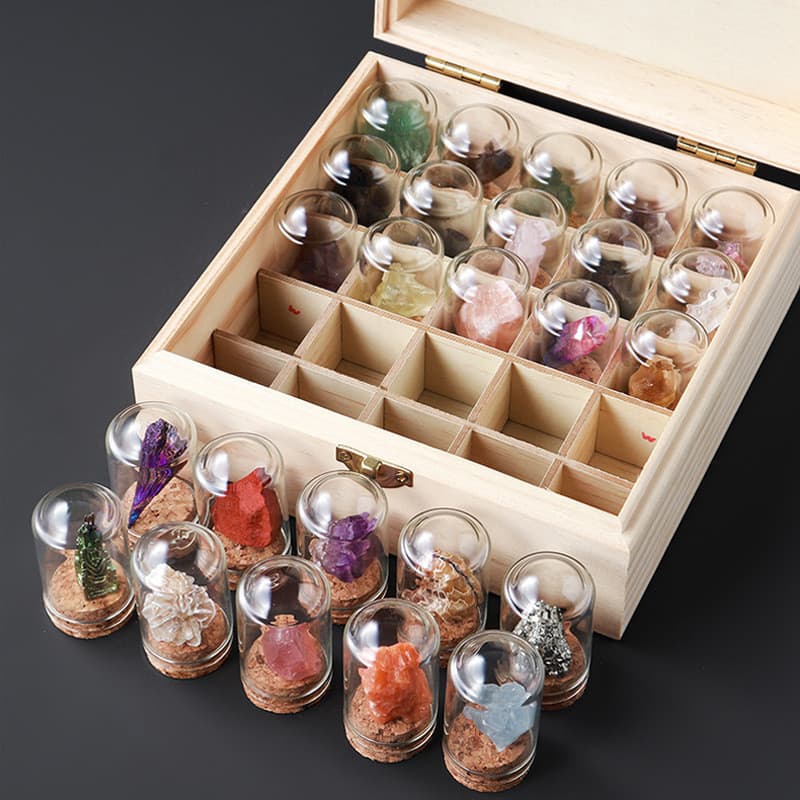Ornamentos de amostra de minério de cristal colorido, cristal Mineral, pedra áspera, ágata, pedras populares para crianç
