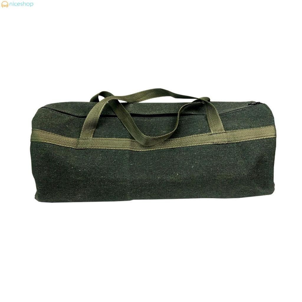 Bolsa De Ferramentas De Lona Grossa Para Reparo De Automóveis Portátil Com Zíper Design Organizador De Armazenamento Ins