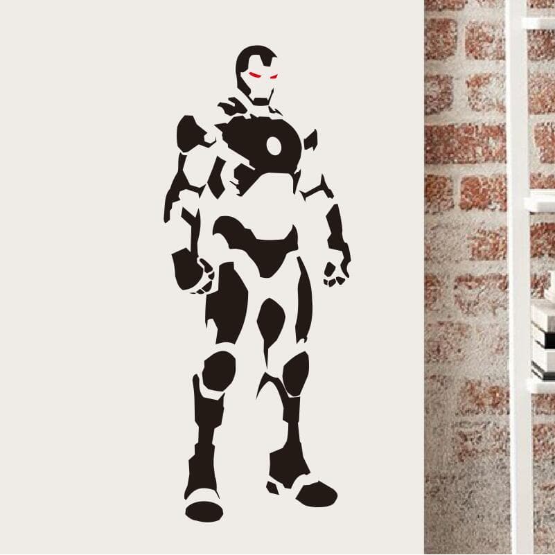Homem de ferro personagem padrão adesivo de parede quarto sala estar dos desenhos animados Anime pintura decorativa pant