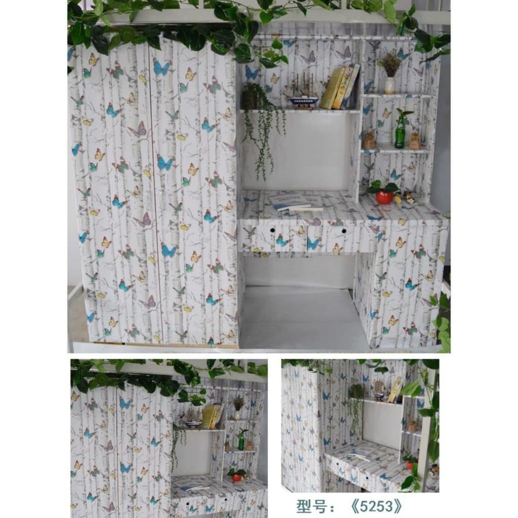 Genuíno embelezar adesivos de parede papel de parede auto-adesivo quarto sala estar dormitório mesa armário Pastoral fun