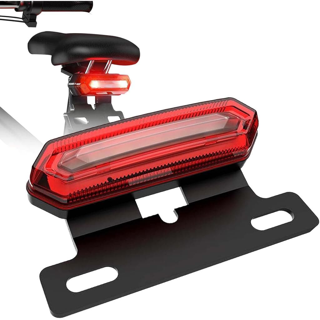 Luz Traseira para Bicicleta Elétrica, Luz Traseira de Alta Luminosidade para E-Bike, Refletor Traseiro de Bicicleta 48V