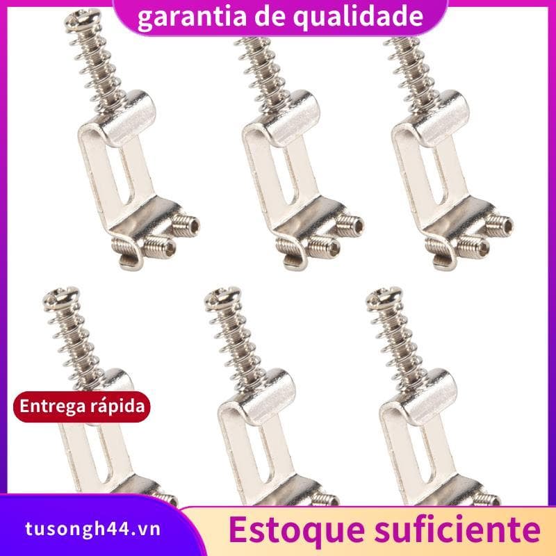 6 Rolo Ponte Puxar Código De Corda Sela Guitarra Elétrica Para Acessórios jimarnoldbr