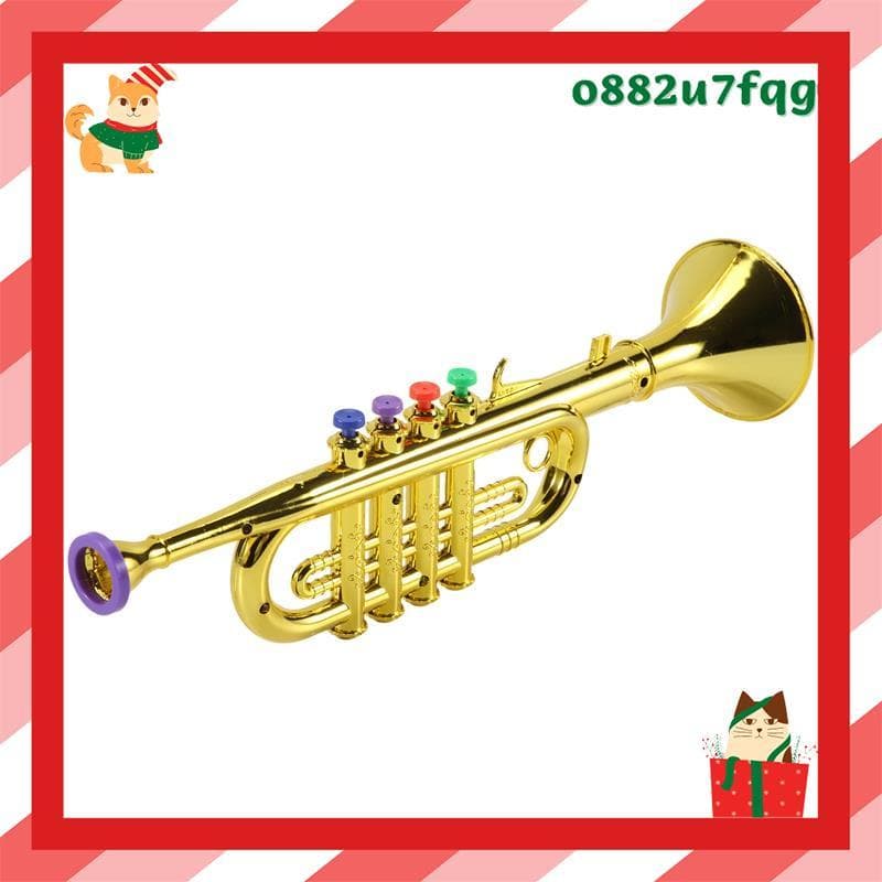 Instrumentos Musicais Infantis , Adereços Para Performance Em Palco Infantil , Trompete De Quatro Tons (Placa De Básica)