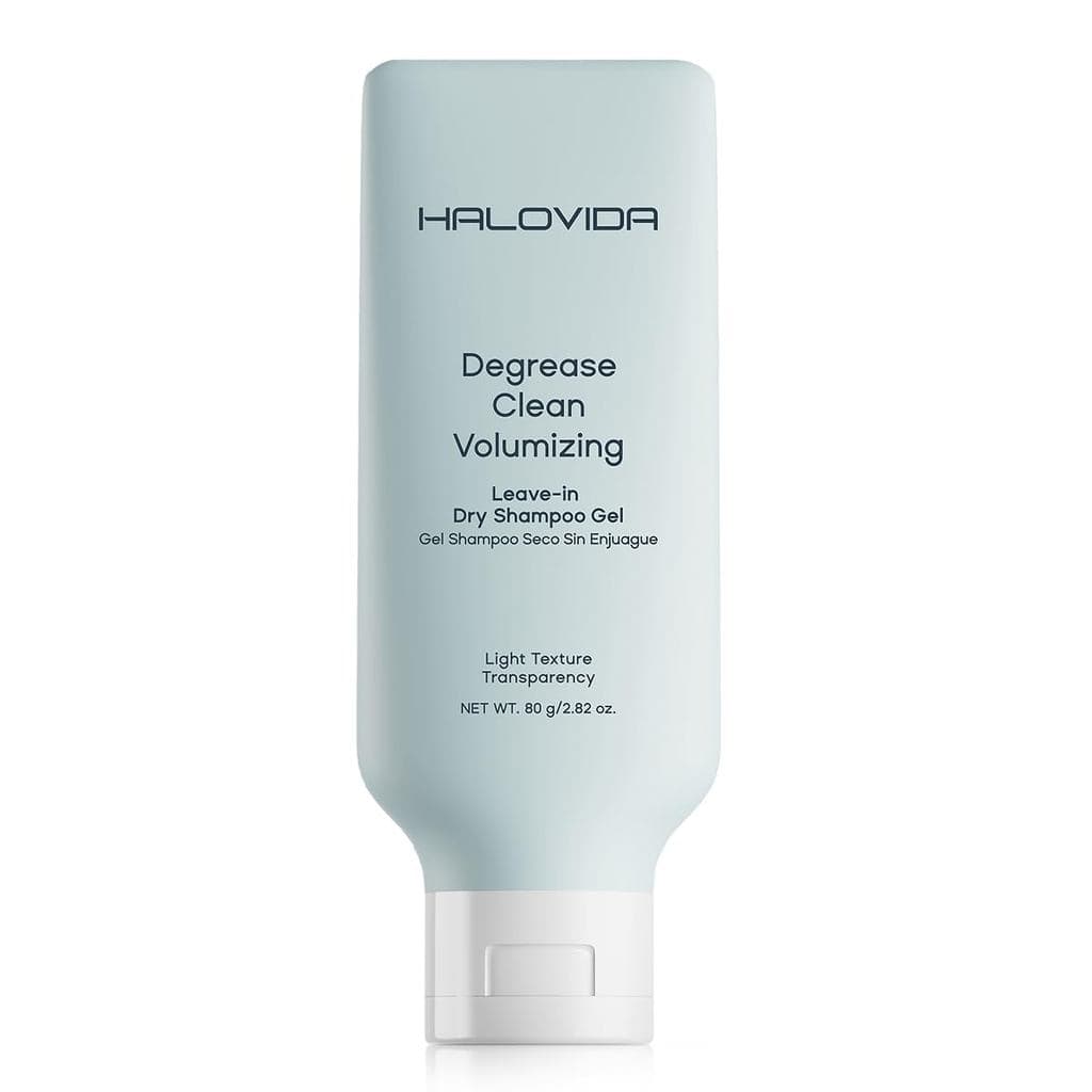 HALOVIDA Gel de Shampoo Seco Sem Enxágue, absorve instantaneamente a oleosidade, textura leve, sem aerossol, utiliza ing