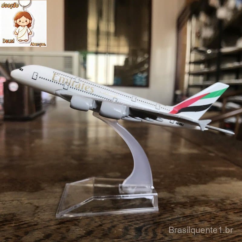 Emirates Airlines Airbus 380 Avião Modelo De Airliner Fundição A380 Aviação Collectible Toy Presente