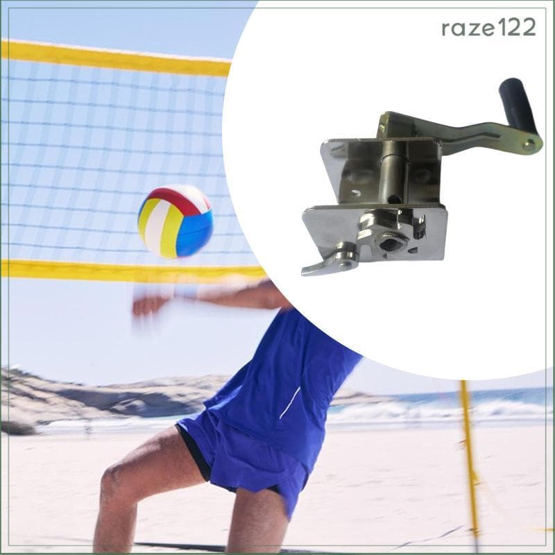 [Raze122] Equipamento De Tensionamento De Rede De Vôlei Catraca Portátil Esportiva Como Imagem