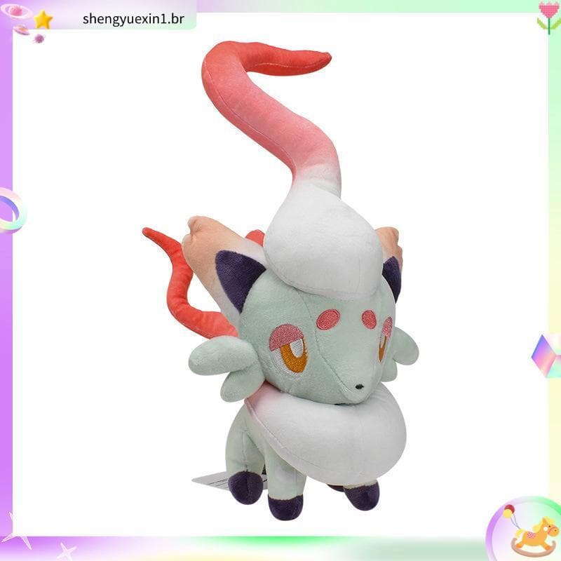 27cm Anime Pokemon Lendas Zorua Arceus Branco Vermelho Azul Hisui Brinquedos De Pelúcia Boneca Almofada Recheada Suave
