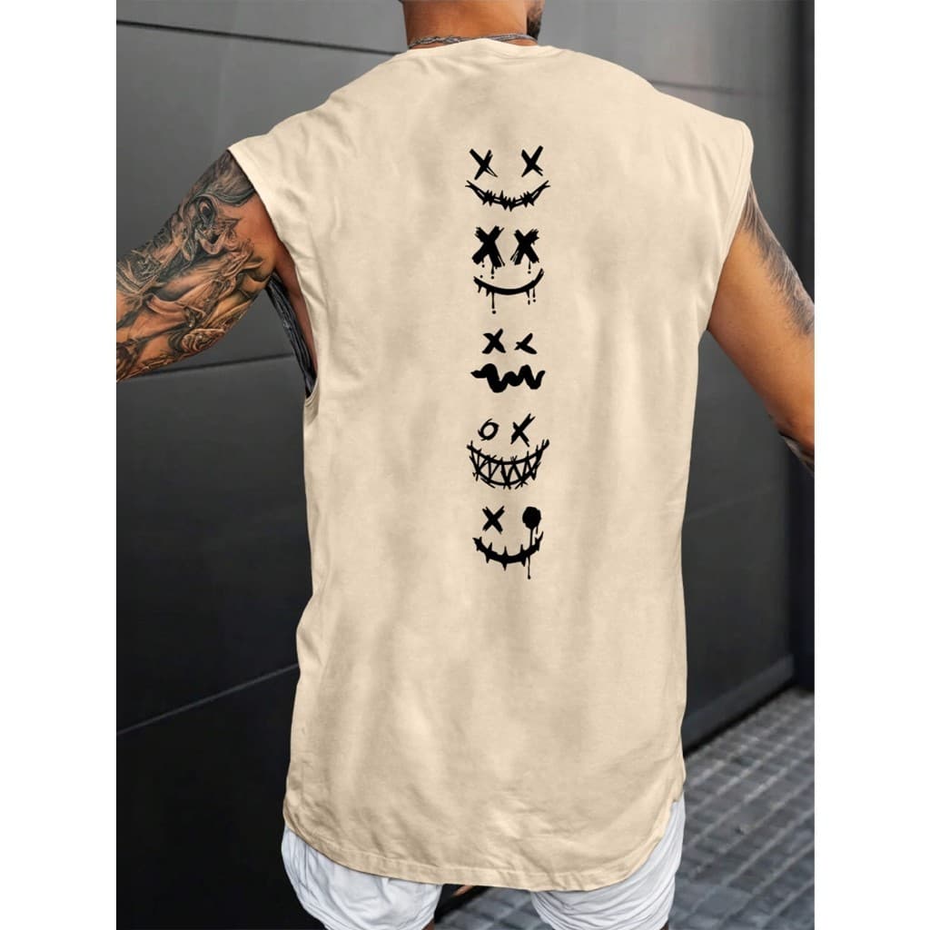 Camisa Oversized Camiseta Regata Masculina corte Japonesa Machão Cavada
