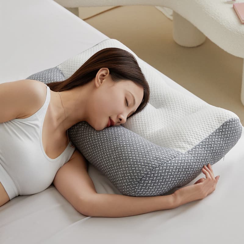 Travesseiro ortopédico Anti-Traction dedicado para coluna Cervical, travesseiro de pescoço para estudantes e adultos, pa