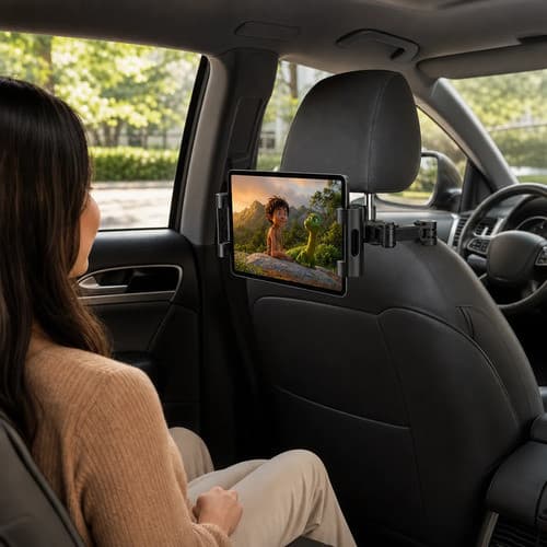 Suporte Veicular Para Celular e Tablet Dobrável e Extensível Suporte De Banco Traseiro 360° Rotação