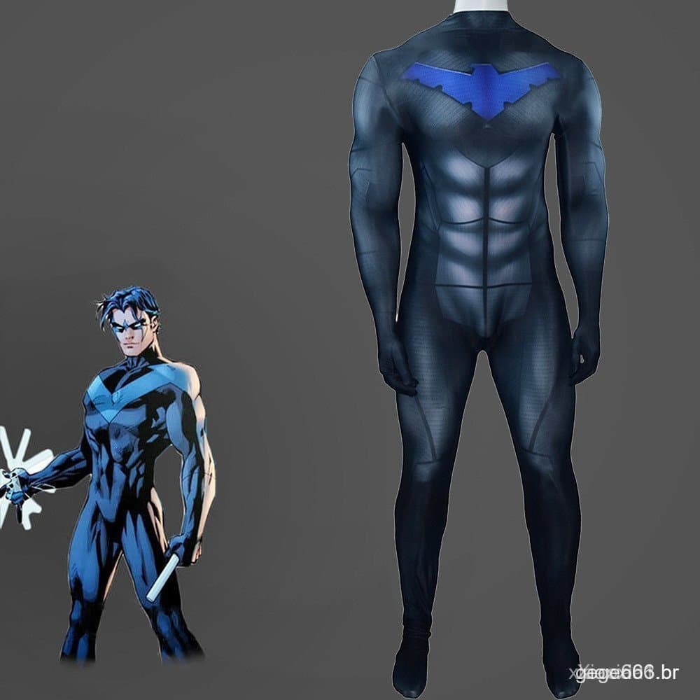 Fantasia de Cosplay do Night Wing da DC Comics