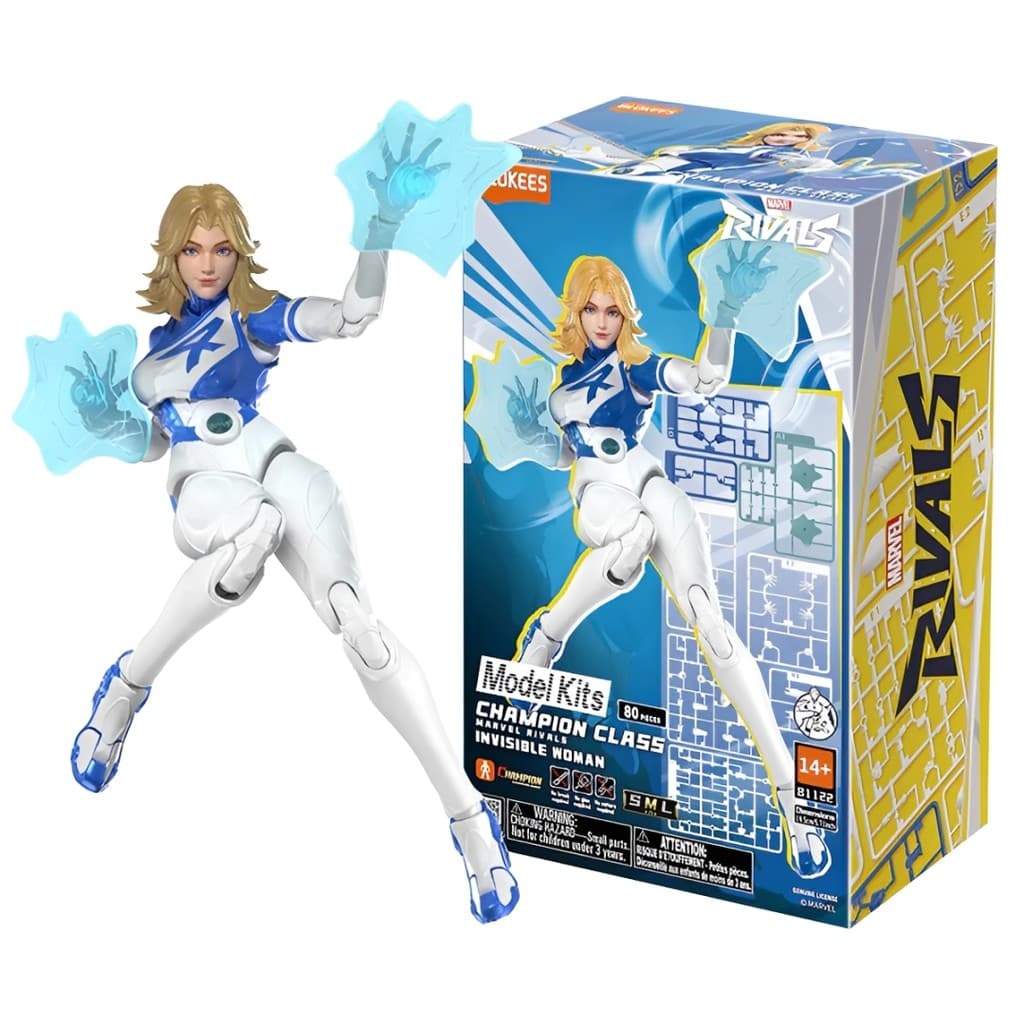 Figura Colecionável Mulher Invisivel Quarteto Fantastico Marvel Champion Class Rivals