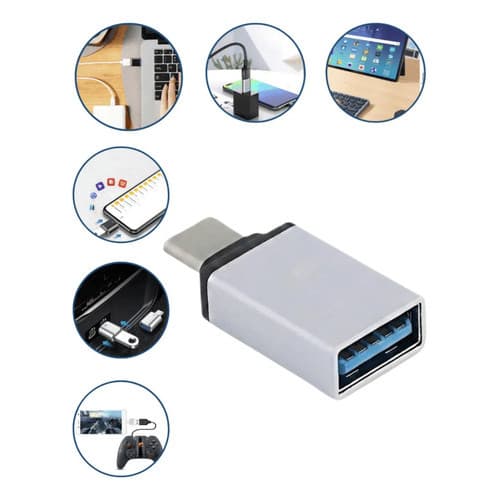 Adaptador Usb Para Usb C Conector Otg Usb 3.0 Fêmea Para Tipo C Macho Usb-a X Usbc