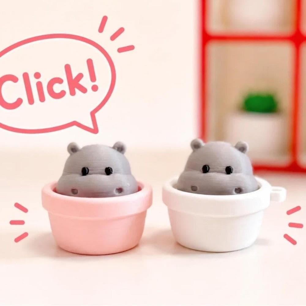 Chaveiro Clicker Fidget , Animais De Desenho Animado De Recuperação Lenta Macia Clicando Brinquedo De Alívio De Pressão