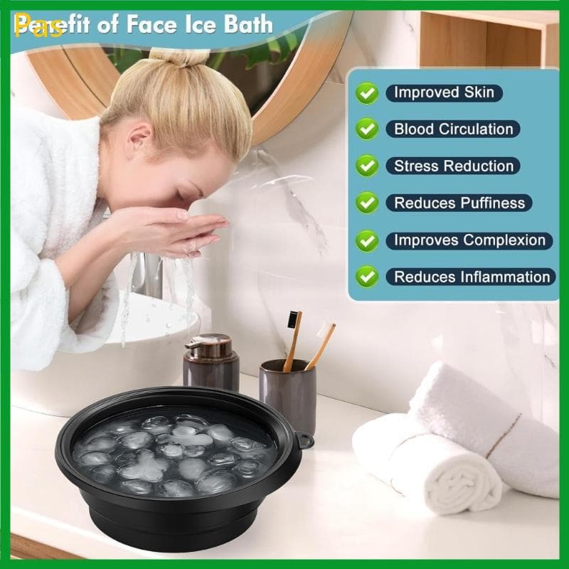 2 1 Tigela Silicone Para Cuidados A Pele Base Formação Fácil Limpar Dobrável