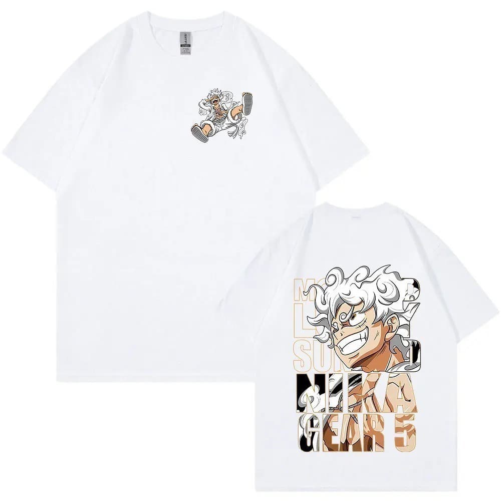 Overiszed Camisa Anime Figure Demon Slayer One Boneco Luffy Nezuko Kimetsu Tanjiro Kaisen Action Cosplay bau de tesouro
