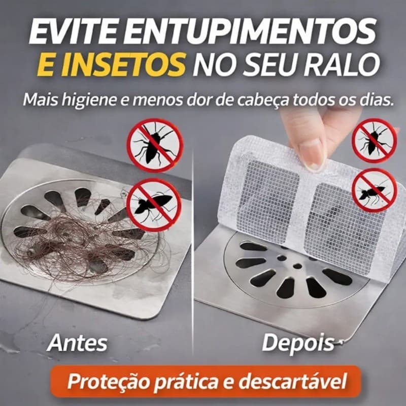 10/20/30/40/50 Tela Protetora Filtro Adesivo Para Ralo Banheiro Cozinha Quintal Coletor De Cabelo Ant Inseto