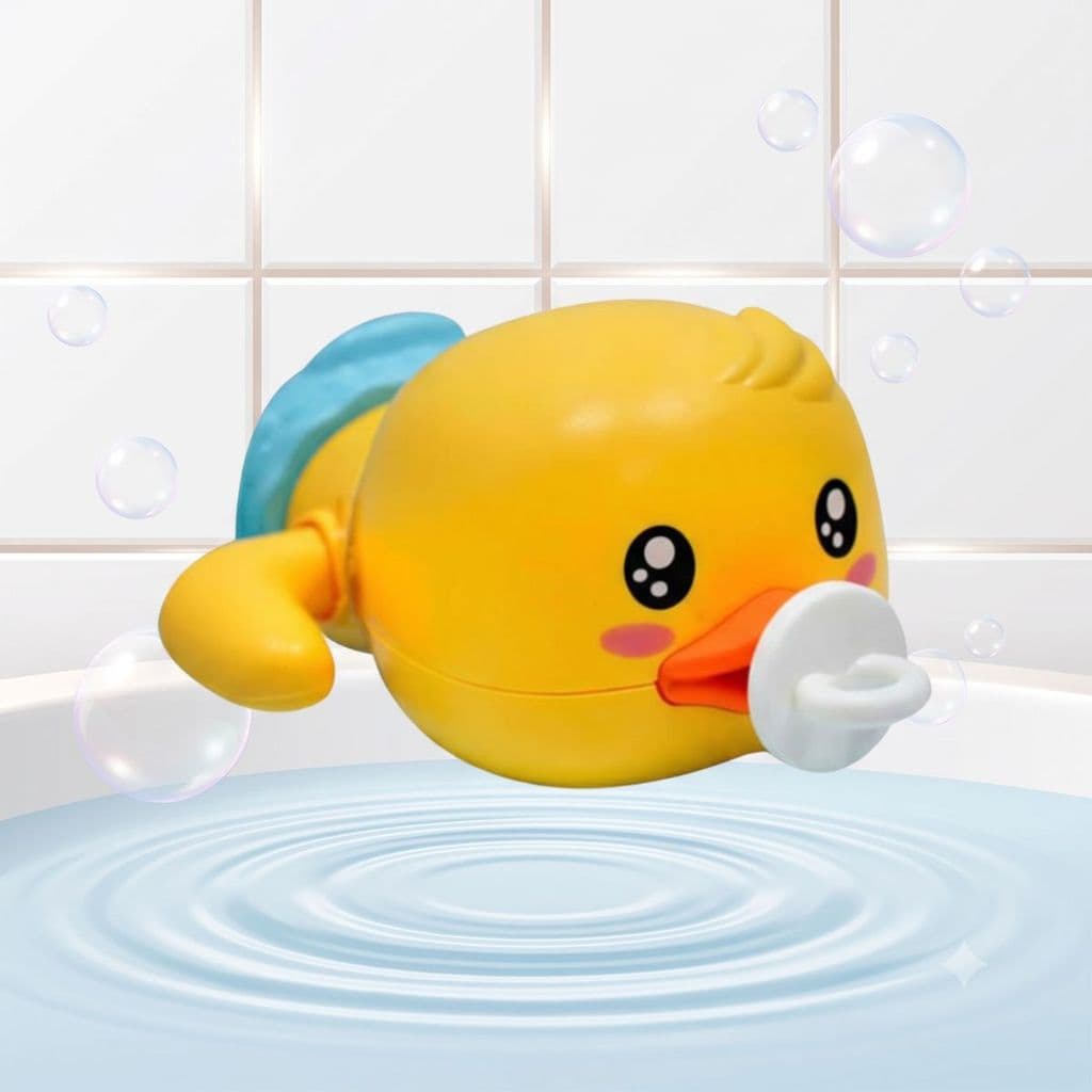 Brinquedo De Banho Infantil Patinho Que Nada Na Agua