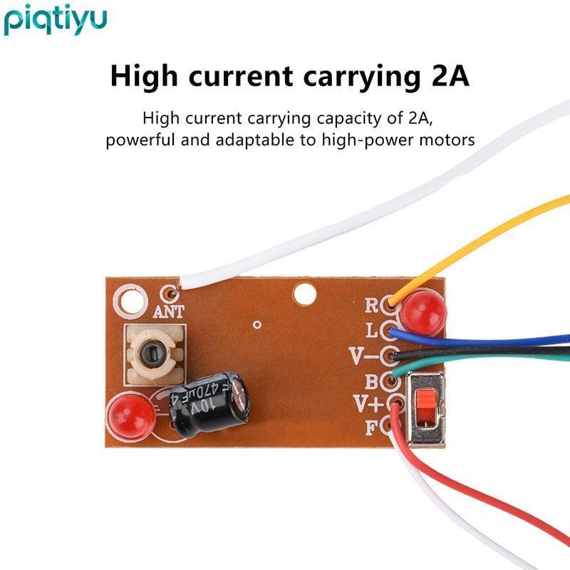 PIQTI Módulo De Controle Remoto RC De Quatro Canais Universal DIY Car Transmissor Placa Receptora Para Carros Remotos De