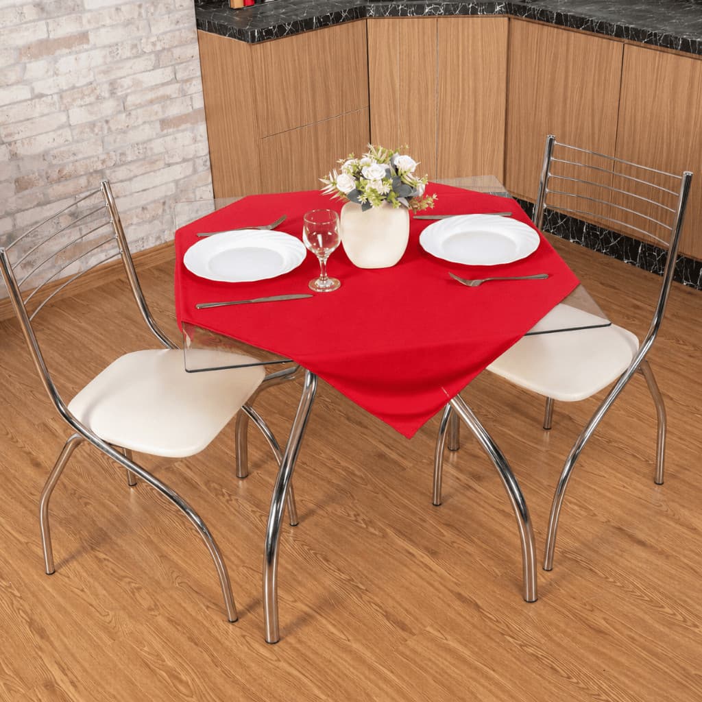 5 Toalhas Cobre Manchas, 75cm x 75cm, ideal para buffets e festas.