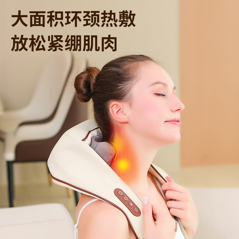 Coluna cervical inclinada massageador muscular quadrado massageador doméstico pescoço ombro xale massageador controle de