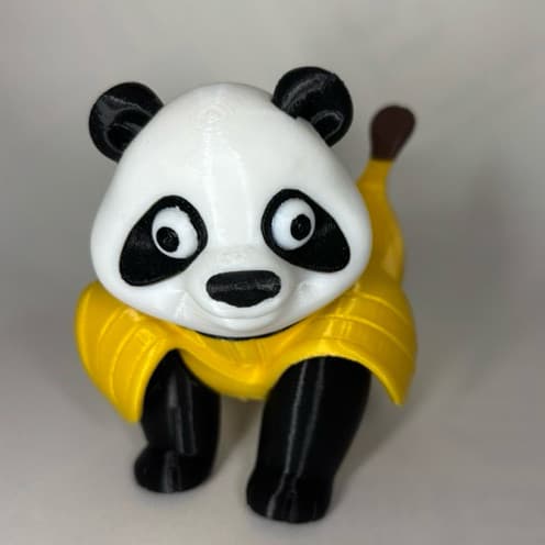 Pandacini Bananini - Articulado - 12cm- BRAINROT Impressão 3D