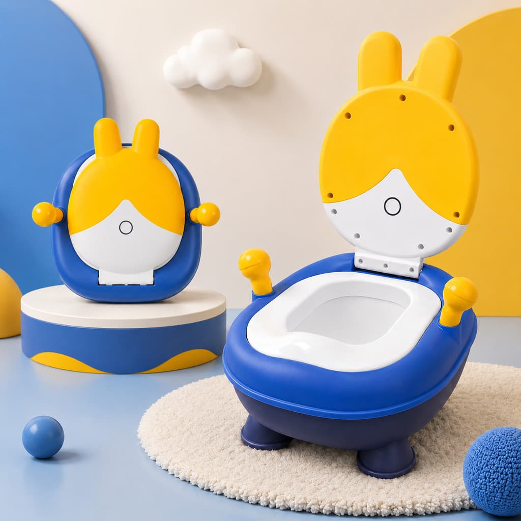 Penico Troninho Desfralde Infantil Coelinho Amarelo Deend