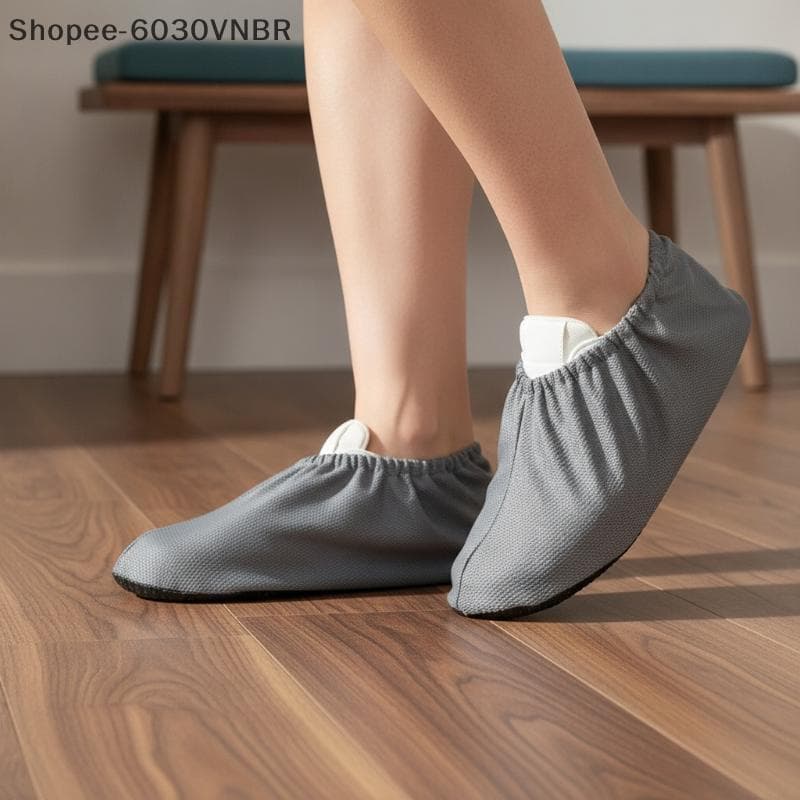 [QY] Capas Para Sapatos De Boliche , 1 Par De Tecido De Malha , Protetor Reutilizável Respirável À Prova De Poeira Beco
