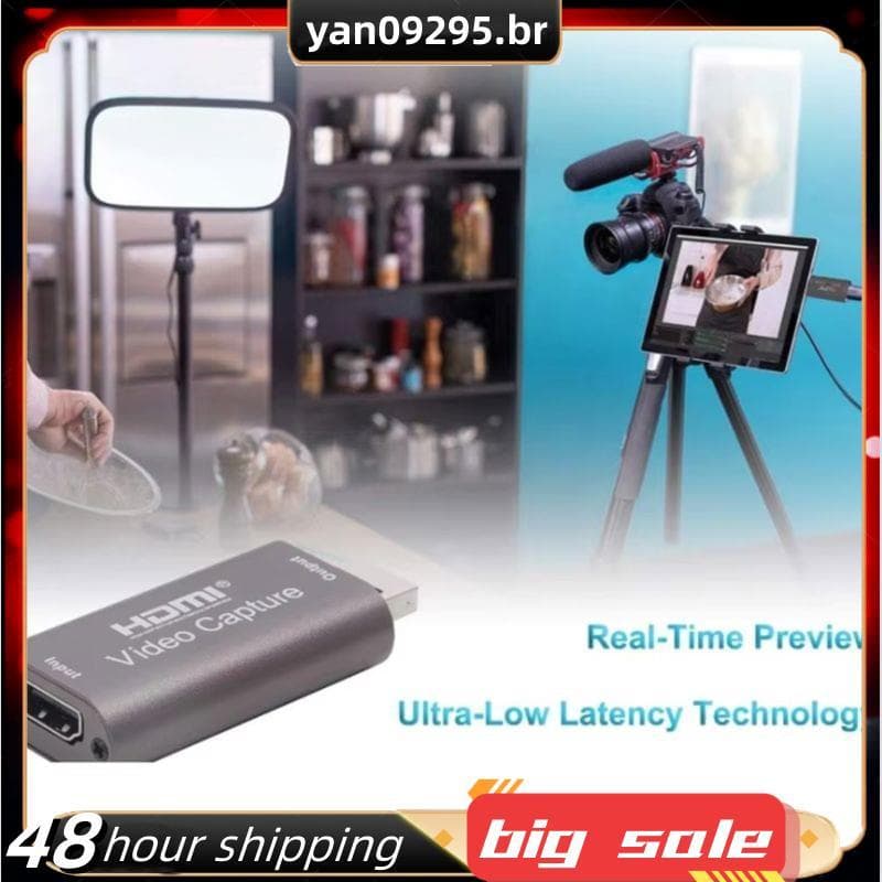 4K-Placa De Captura De Vídeo Compatível USB 3.0 HDTV Grabber Gravador Para DVD Filmadora Câmera Gravação Streaming Ao Vi