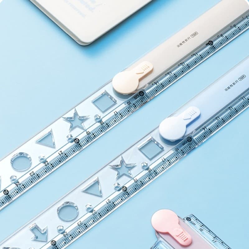 Régua Dobrável De Medição GOO Ferramenta De Desenho De Plástico De 30 Cm Com Armazenamento Múltiplas Seções Para Tarefas