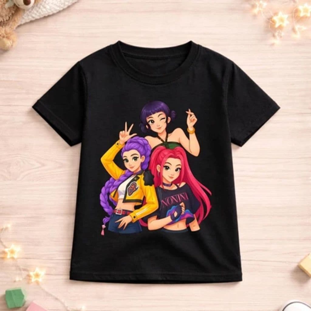 Camiseta Infantil Menina Guerreiras do Kpop